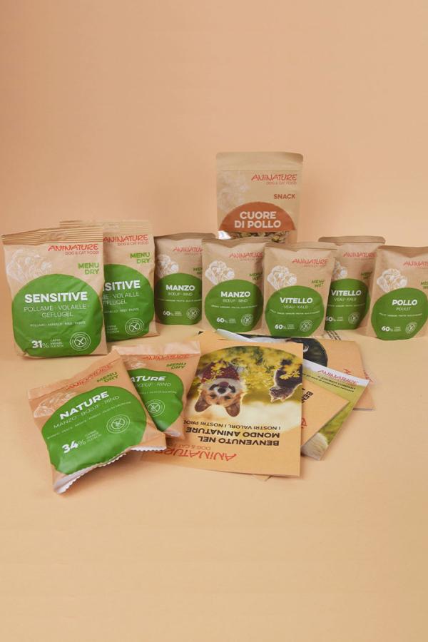 set di prova e degustazione per cane